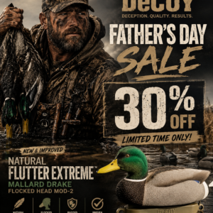 THE NATURAL FLUTTER EXTREME MALLARD DRAKE, Flocked Head 30% OFF
