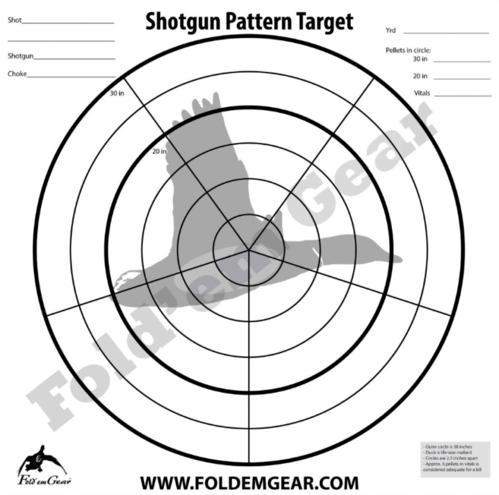 Shotgun Pattern Target Pack (5 targets) 35" x 35" THE REAL DeCOY