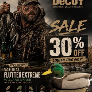 THE NATURAL FLUTTER EXTREME MALLARD DRAKE, Flocked Head 30% OFF