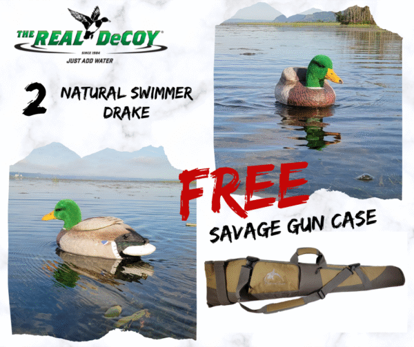 2 Natural Swimmer,  2 Drake  + Bonus Free Gun Case
