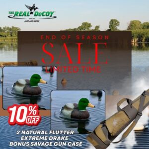 2 Natural Flutter Extreme Drake & Bonus Savage Gun Case